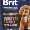 Brit Premium Junior Turkey&Carrot Fillets in Gravy Mokra Karma dla psa op. 85g Pakiet 24szt.