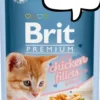 Brit Premium Kitten Chicken Fillets GRAVY Mokra Karma dla kociąt op. 85g PAKIET 24szt.