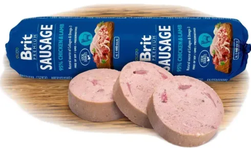 Brit Premium Sausage Adult Chicken&Lamb Mokra Karma dla psa op. 800g
