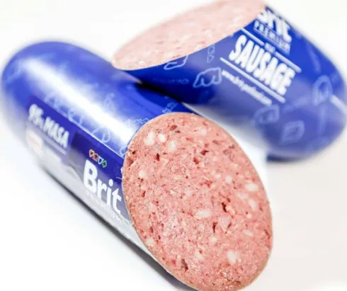 Brit Premium Sausage Adult Chicken&Rabbit Mokra Karma dla psa op. 800g Pakiet 12szt.