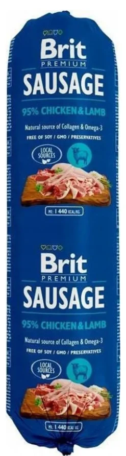 Brit Premium Sausage Adult Sport Formula Beef&Fish Mokra Karma dla psa op. 800g