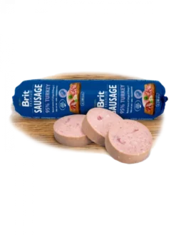 Brit Premium Sausage Adult Turkey Mokra Karma dla psa op. 800g Pakiet 12szt.