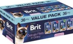 Brit Premium Value Pack Sterilised Cat Delicate Fillets in Gravy Mokra Karma dla kota op. 36x85g