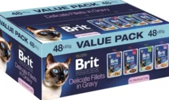 Brit Premium Value Pack Sterilised Cat Delicate Fillets in Gravy Mokra Karma dla kota op. 48x85g