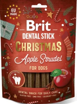 Brit Przysmak Dental Stick Christmas Apple Strudel dla psa op. 250g
