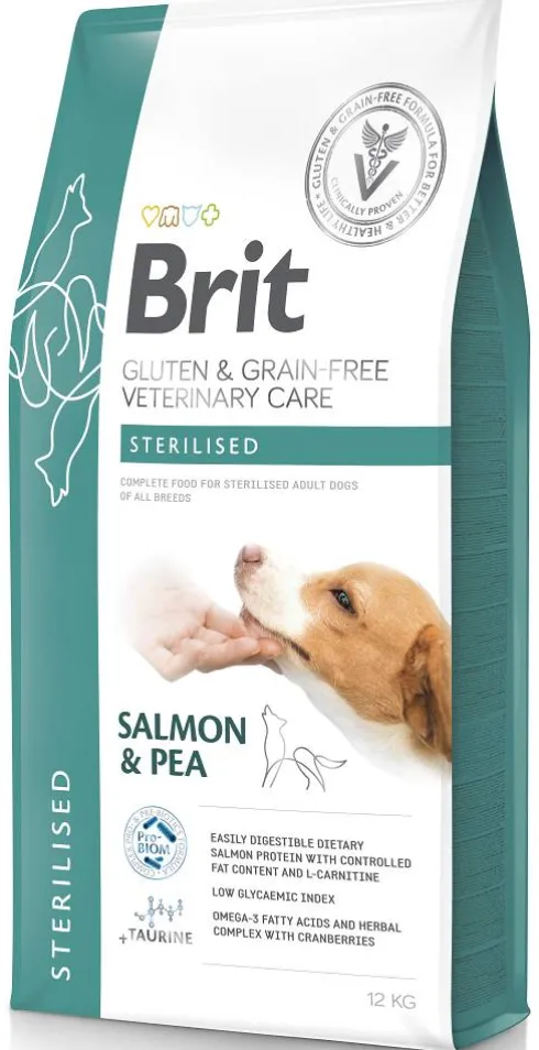 Brit Veterinary Care Sterilised Salmon&Pea Sucha Karma dla psa op. 12kg
