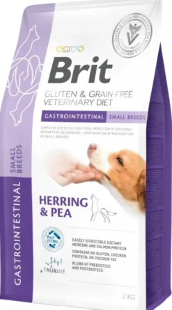 Brit Veterinary Diet Gastrointestinal SMALL Herring&Pea Sucha Karma dla psa op. 2kg
