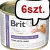 Brit Veterinary Diet Gastrointestinal Low Fat Tuna&Lamb Mokra Karma dla psa op. 200g Pakiet 6szt.