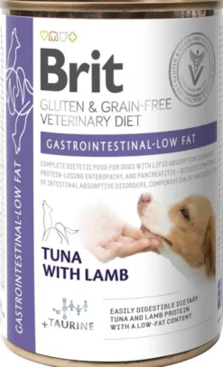 Brit Veterinary Diet Gastrointestinal Low Fat Tuna&Lamb Mokra Karma dla psa op. 400g