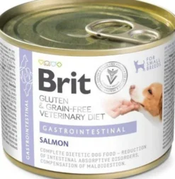 Brit Veterinary Diet Gastrointestinal Salmon Mokra Karma dla psa op. 200g Pakiet 6szt.