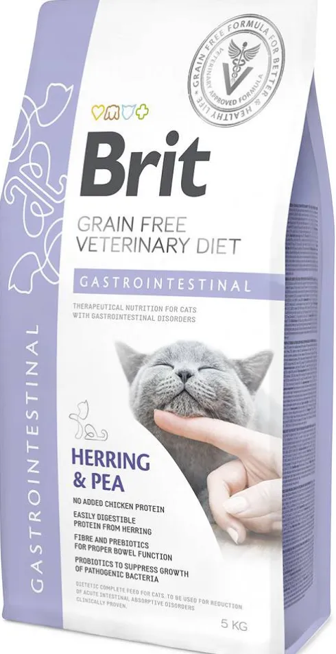 Brit Veterinary Diet Gastrointestinal Herring&Pea Sucha Karma dla kota op. 2kg