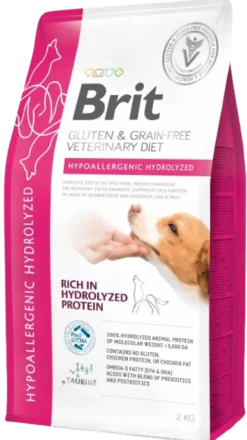 Brit Veterinary Diet Hypoallergenic Hydrolized Protein Sucha Karma dla psa op. 2kg