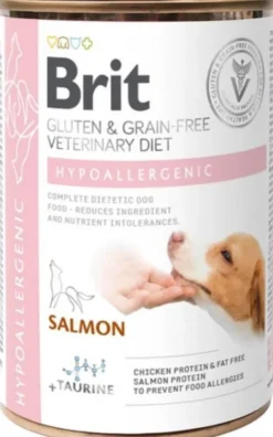 Brit Veterinary Diet Hypoallergenic Salmon Mokra Karma dla psa op. 400g