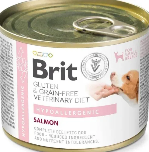 Brit Veterinary Diet Hypoallergenic Salmon Mokra Karma dla psa op. 200g