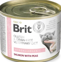 Brit Veterinary Diet Hypoallergenic Salmon&Pea Mokra Karma dla kota op. 200g