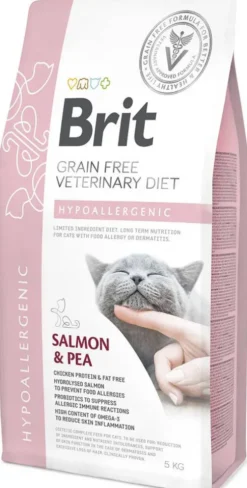 Brit Veterinary Diet Hypoallergenic Salmon&Pea Sucha Karma dla kota op. 2kg