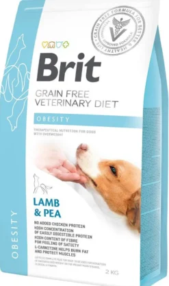 Brit Veterinary Diet Obesity Lamb&Pea Sucha Karma dla psa op. 2kg