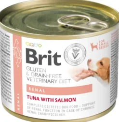 Brit Veterinary Diet Renal Tuna&Salmon&Pea Mokra Karma dla psa op. 200g Pakiet 6szt.