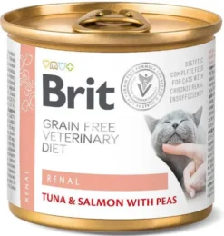 Brit Veterinary Diet Renal Tuna&Salmon&Pea Mokra Karma dla kota op. 200g