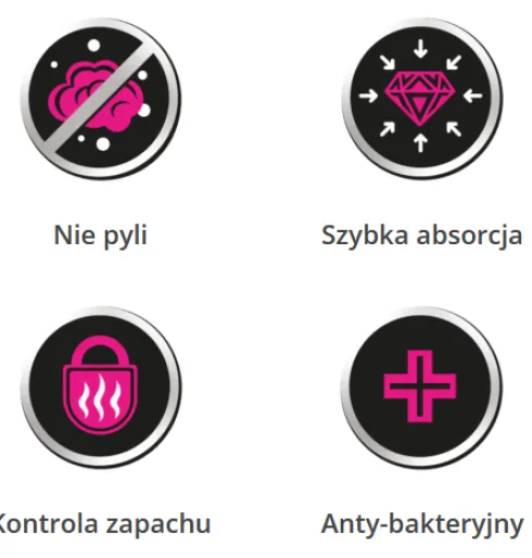 Calitti Crystal Żwirek silikonowy zapach lawenda dla kota poj. 3,8l Pakiet 8szt.