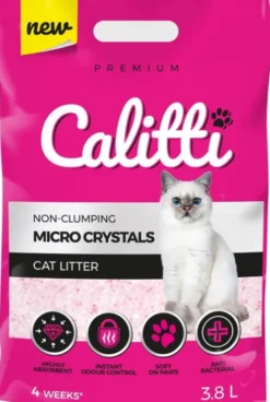 Calitti Micro Crystals Żwirek silikonowy, bezzapachowy dla kota poj. 3.8l