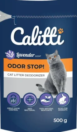 Calitti Odor Stop! Neutralizator zapachów Lawenda dla kota op. 500g