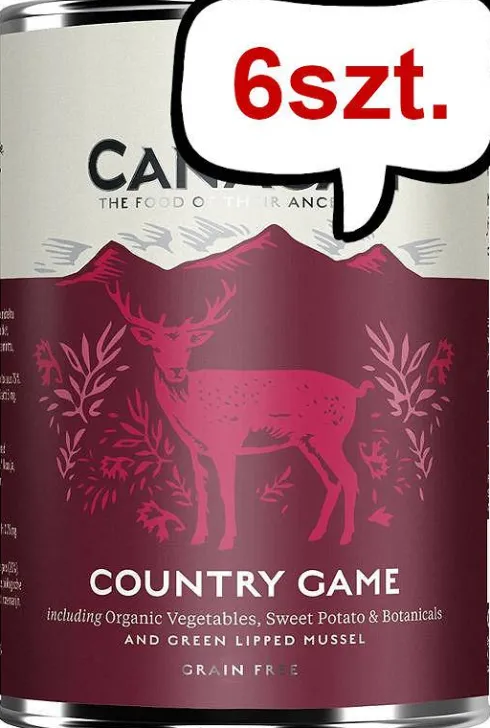 Canagan Country Game Mokra Karma dla psa op. 400g Pakiet 6szt.