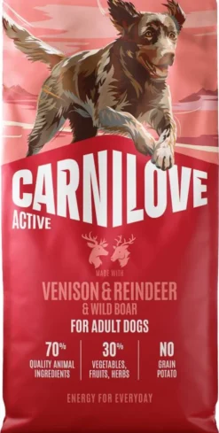 Carnilove Active Adult Venison&Reindeer Sucha Karma dla psa op. 12kg