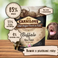 Carnilove Adult Buffalo&Rose Petals Mokra Karma dla psa op. 300g Pakiet 12szt. SASZETKA