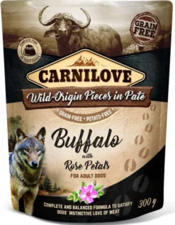 Carnilove Adult Buffalo&Rose Petals Mokra Karma dla psa op. 300g SASZETKA