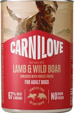 Carnilove Adult Lamb&Wild Boar Pate Mokra Karma dla psa op. 400g