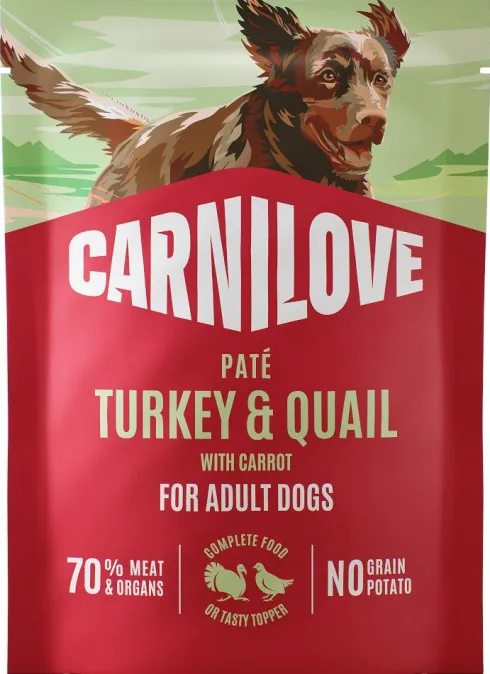 Carnilove Adult Turkey&Quail Pate Mokra Karma dla psa op. 300g Pakiet 12szt. SASZETKA