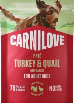 Carnilove Adult Turkey&Quail Pate Mokra Karma dla psa op. 300g SASZETKA