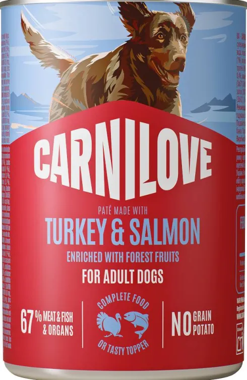 Carnilove Adult Turkey&Salmon Pate Mokra Karma dla psa op. 400g Pakiet 6szt.