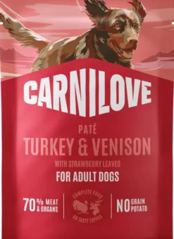 Carnilove Adult Turkey&Venison Pate Mokra Karma dla psa op. 300g SASZETKA