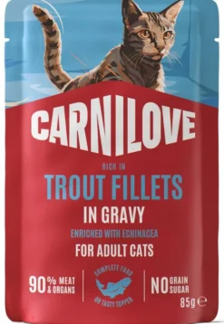 Carnilove Cat Adult Trout Fillets in Gravy Mokra Karma dla kota op. 85g