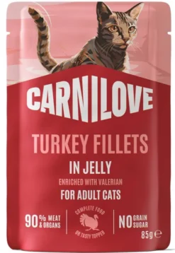 Carnilove Cat Adult Turkey Fillets in Jelly Mokra Karma dla kota op. 85g Pakiet 12szt.