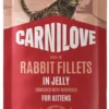 Carnilove Cat Kitten Rabbit Fillets in Jelly Mokra Karma dla kociąt op. 85g