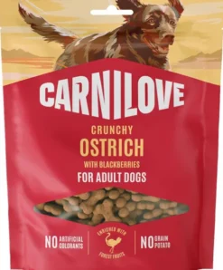Carnilove Przysmak Crunchy Ostrich with blackberries dla psa op. 200g