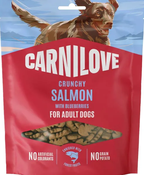 Carnilove Przysmak Crunchy Salmon with blueberries dla psa op. 200g