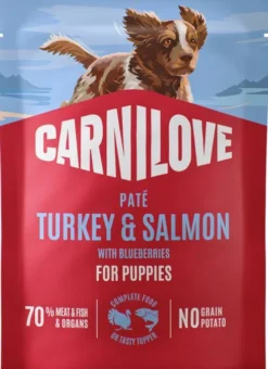 Carnilove Puppy Turkey&Salmon Pate Mokra Karma dla szczeniaka op. 300g SASZETKA