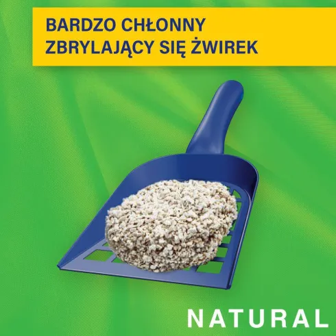 Catsan Natural Żwirek roślinny zbrylający dla kota poj. 20l