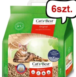Cat's Best Żwirek drzewny Original (Eco Plus) dla kota op. 2.1kg (5l) Pakiet 6 szt. [30l]