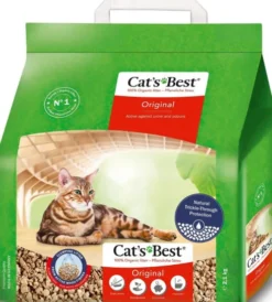 Cat's Best Żwirek drzewny Original (Eco Plus) dla kota op. 2.1kg (5l) Pakiet 6 szt. [30l]