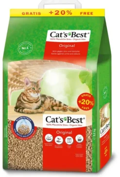Cat's Best Żwirek drzewny Original (Eco Plus) dla kota op. 4.3kg (10l) + 2l GRATIS