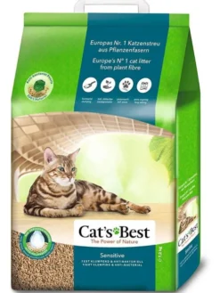 Cat's Best Żwirek drzewny Sensitive (Green Power) dla kota op. 7.2kg (20l)