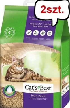 Cat's Best Żwirek drzewny Smart Pellet (Nature Gold) dla kota op. 2x10l