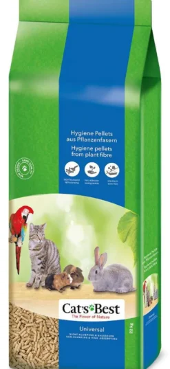 Cat's Best Żwirek drzewny UNIVERSAL dla zwierząt domowych op. 22kg (poj. 40l)