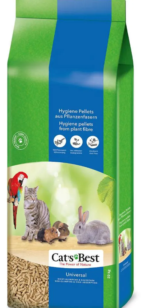 Cat's Best Żwirek drzewny UNIVERSAL dla zwierząt domowych op. 22kg (poj. 40l)