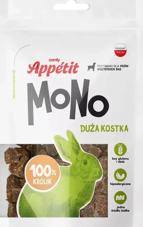 Comfy Appetit Mono Duża Kostka Królik Przysmak dla psa op. 80g